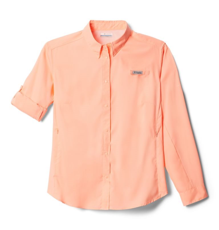 Columbia PFG Tamiami II Long Sleeve Skjorte Dame Rosa | Plus Size 20386T